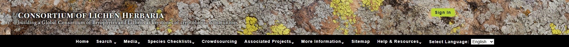 consortium of lichen herbaria